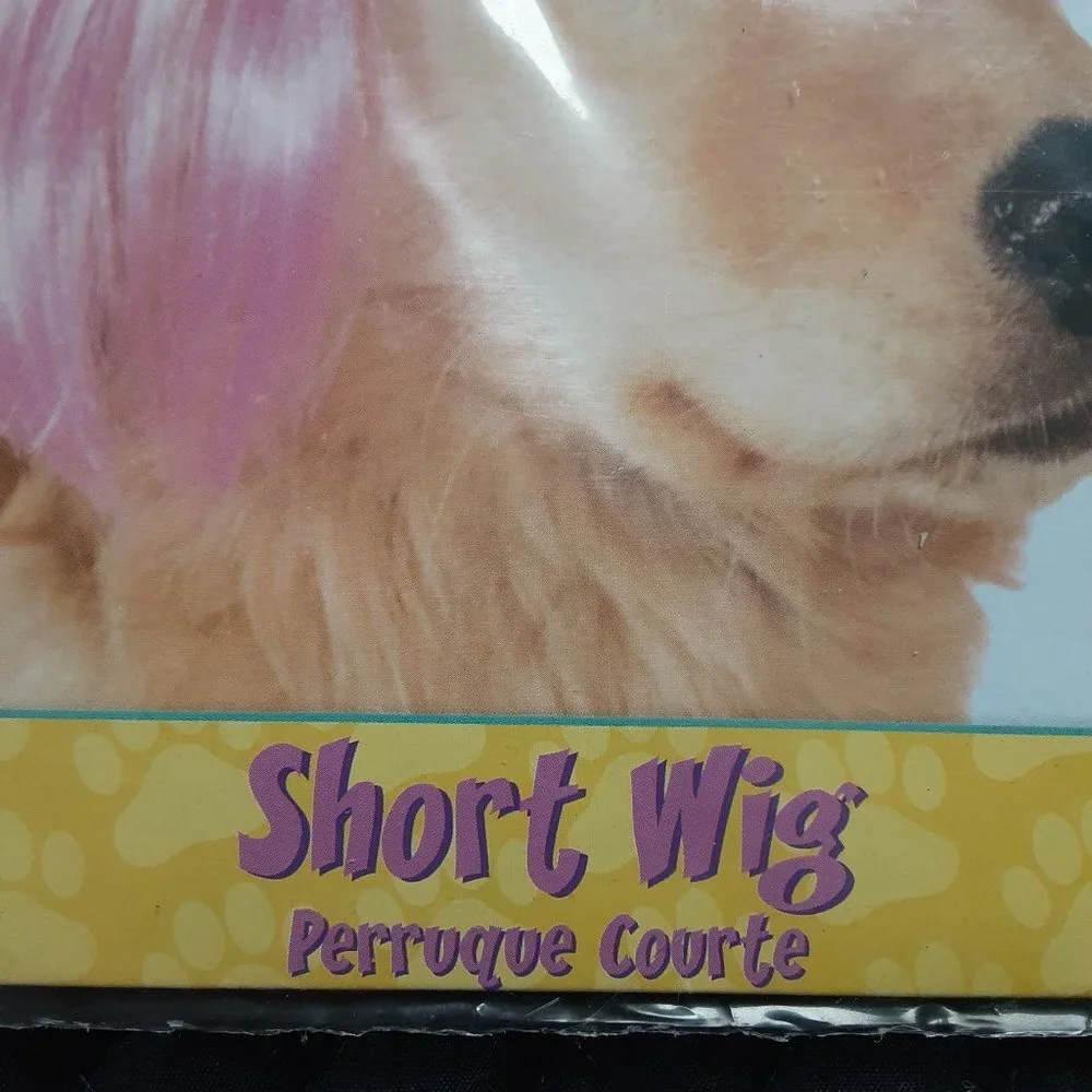 Pink Wig For Dogs Small/Medium NWT